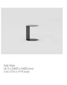 Modern Metal One Seat Backless Decor Side Table Round End Table for Living Room - Product Image 1