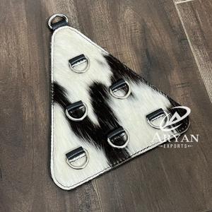 Porte-serviettes mural rustique en cuir de vachette véritable personnalisé, support pour foulards et chiffons, organisateur de serviettes de cuisine, décoration intérieure - Product Image 1