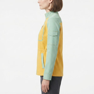 <b>Women</b> Utility <b>Jacket</b> <b>Lightweight</b> Full Zip <b>Jacket</b> With Useful Pockets Simple Long Sleeve Design For Outdoor Work And Daily Wear - Product Image 3