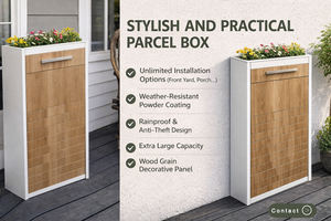 JDY - Buzón <span class=keywords><strong>de</strong></span> Correos Moderno con Acabado <span class=keywords><strong>de</strong></span> Madera, para Almacenamiento Decorativo <span class=keywords><strong>de</strong></span> Paquetes y Cartas, Diseñado Específicamente para el Porche - Product Image 2