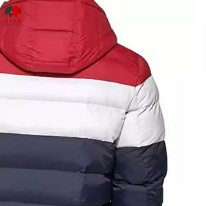 Blouson matelassé sur mesure pour homme, logo personnalisé, fermeture éclair, tissu respirant et confortable, col à capuche - Product Image 6