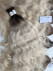 Precio al por mayor Extensiones de cabello a granel Cabello humano vietnamita Double Drown 100 gramos Colores oscuros 20 pulgadas - Product Image 5