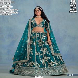 Lehanga Choli nupcial de alta calidad para bodas y fiestas para proveedores y exportadores mundiales disponibles a precio a granel - Product Image 3