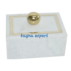 Caja de madera de diseño decorativo de lujo, mango de pata de metal con plataforma dorada, caja de regalo de la mejor calidad, proveedor al por mayor - Product Image 2