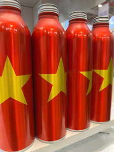 ENVASADO ECOLÓGICO Botellas de Aluminio 99.7% Puro con Tapas de Rosca Estándar Impresión Offset Venta al por Mayor de Fabricante Vietnamita - Product Image 2