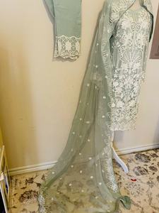 Mousseline de soie brodée indienne du pakistan, 2022, vêtements pour femmes, étoffe de Collection, Eid, nouvelle Collection, meilleure vente - Product Image 3