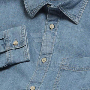Diseña Tu Propio Logotipo, Camisas de Mezclilla para Hombre, Ecológicas, de Secado Rápido, Transpirables, Resistentes al Viento, Impermeables, 100% Algodón, de Alta Calidad - Product Image 5