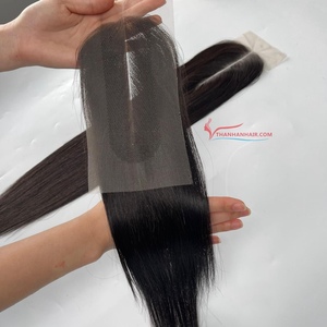 ผลิตภัณฑ์ที่ดีที่สุด ผมตรงแบบหยักศก สำหรับต่อผมแบบ HD Lace Closure  แบบ Super Double Drawn ผมเวียดนามแท้ 2x6 4x4 5x5 7x7  แบบเย็บด้วยเครื่องจักรสองชั้น - Product Image 6