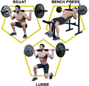 Almohadilla Protectora Ajustable y Duradera para Levantamiento de Pesas, de Tela y Goma Antideslizante, Ecológica, 20kg/10kg, para Gimnasio, ANAX SPORTS - Product Image 5