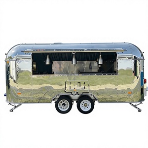 Camion de nourriture mobile de luxe ACB, camion de crème glacée, café, bonbons, bar à barbe à papa, remorque alimentaire à 4 roues à vendre - Product Image 2