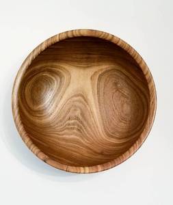 ชามไม้ทำมือคุณภาพสูง พร้อมลวดลายสวยงาม หรูหรา เหมาะสำหรับงานเลี้ยงและงานอีเว้นท์ สำหรับเสิร์ฟสลัด - Product Image 5