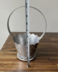 Nouveauté du créateur : Jardinière décorative vintage en fer galvanisé, faite à la main, à prix réduit, en promotion, pour jardin (en carton) - Product Image 2