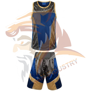 Uniformes de Boxeo al Por Mayor, Kit de Uniformes Deportivos de Boxeo 100% Poliéster, Chaleco y Pantalones Cortos de Boxeo Personalizados - Product Image 2