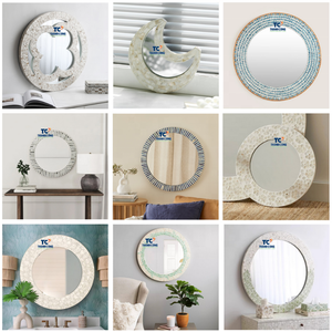 Proveedor OEM ESPEJO DE NÁCAR Decoración de Pared Artesanal Exquisita ESPEJO DE PERLA Venta al por Mayor Vietnam - Product Image 2