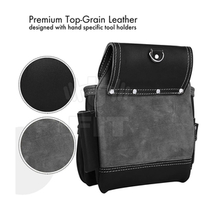 Professional Best Quality Made Tool Bag With Belts Wholesale Men's Pure Leather Tool Kit Belts - Product Image 5