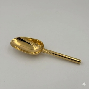 <b>Small</b> Heavy-Duty Zinc Alloy Round Handle Tea Shovel & Ice Cube <b>Spoon</b> Tool for Tea & Beverage Serving for Bar Hotel and Party - Product Image 3