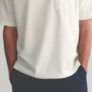 Camiseta de Hombre de Alta Calidad, Suave, Informal, para Uso Diario, con Bolsillo, Corte Holgado, Anti-Pilling, Cuello Redondo, Diseño Personalizado - Product Image 5