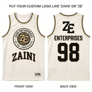 Camiseta de Baloncesto Unisex de Primera Calidad, 220 GSM, Malla Transpirable de Poliéster, Blanca, Negra y Dorada, con Logotipo Personalizado por Sublimación, Uniforme de Equipo, Secado Rápido - Product Image 1