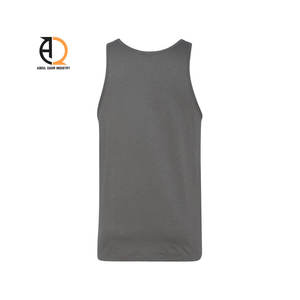 Débardeur uni en coton 100% de haute qualité pour homme, personnalisable avec logo d'usine - Product Image 2