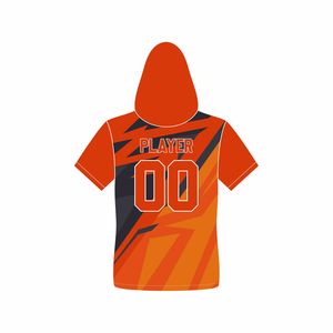 Sweat-shirt à capuche en polyester pour homme, style hip-hop, logo personnalisé par sublimation, streetwear, épaules tombantes, pour marques de vêtements pour hommes - Product Image 6