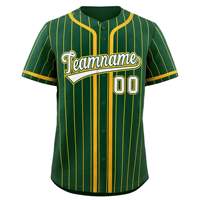 Maillot de baseball personnalisé pour hommes, manches courtes, nom et numéro personnalisés, col de baseball en polyester respirant, imprimé par sublimation, 220g