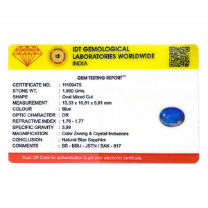 Natural AAA Grade Blue Sapphire 9.75 Carat Loose Gemstone for Fine Jewelry - Product Image 4
