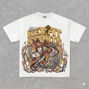 สินค้าขายดี เสื้อยืดดีไซน์ยอดเยี่ยม ผู้ผลิตชั้นนำ เสื้อผ้าสตรีทแวร์ สีพื้น เสื้อยืดขายดี พิมพ์ลายสกรีน - Product Image 1