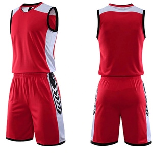 Uniformes de basket-ball pour adultes imprimés par transfert thermique personnalisé, respirants, anti-humidité, séchage rapide, tailles plus grandes, maillots et shorts imprimés - Product Image 2