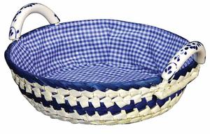 Plateau de service multifonctionnel en jacinthe d'eau tressée à la main, économique, vintage, écologique, avec poignée confortable, pour chambre et salon - Product Image 2