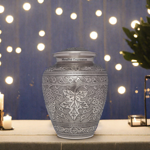 โกศบรรจุอัฐิแบบใหม่ ดีไซน์ทันสมัย ทำจากอะลูมิเนียมแข็งแรง ผลิตด้วยมือทั้งหมด สำหรับบรรจุอัฐิมนุษย์และสัตว์เลี้ยง โกศโลหะสำหรับเผาศพผู้ใหญ่ โกศที่ระลึกสำหรับเก็บอัฐิ - Product Image 5