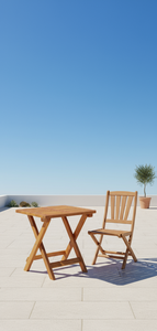Mesa Auxiliar Plegable de Madera Maciza de Acacia Hecha en Vietnam, Estilo Tradicional para Muebles de Jardín y Patio - Product Image 6