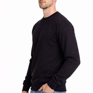Sudadera de Forro Polar para Hombre, Cuello Redondo, Mezcla de Algodón Premium, Manga Larga, Estilo Casual Otoñal, Servicio OEM, Anti-Pilling - Product Image 4