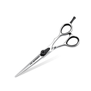 Ensemble de ciseaux de coiffure japonais professionnels de 6 pouces, acier inoxydable 440C, ciseaux droits ergonomiques légers et tranchants - Product Image 4
