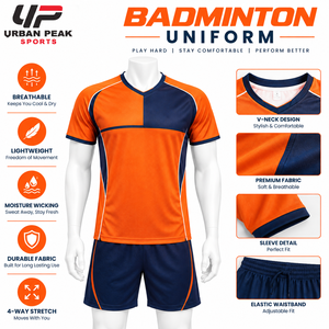 <b>Badminton</b> Uniform Made With Breathable Sports Fabric Comfortable Fit And Quick Dry Performance For Active Sports Uniform - Product Image 6