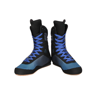 Zapatillas de Entrenamiento a Precio Económico y con Servicio OEM ODM, Nuevo Modelo 2206, Zapatillas de Boxeo de Cuero Rojo con Cordones y Suela Flexible - Product Image 3