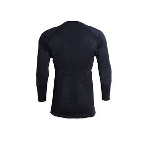 <b>Custom</b> Men's Long Sleeve Rash Guard Black Heat Transfer Printing Quick Dry <b>Compression</b> <b>Shirt</b> Front Logo Adult Size - Product Image 3