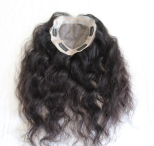 Hermoso peluquín de cabello humano rizado 9x6 asiático, atado a mano, 100% cabello humano, peluquín de cabello humano virgen europeo para mujeres - Product Image 4