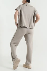 New Style Autumn Custom Logo Plus Size Maternity Eco-Friendly Breathable Quick Dry 2-in-1 Fleece Women Tracksuit Outfit <b>Sports</b> - Product Image 4