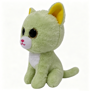 customized green <b>cat</b> <b>plush</b>, light green kitty stuffed animal ,big eyes <b>cat</b> <b>plush</b> ,green <b>cat</b> stuffed toy ,soft green <b>cat</b> plushie - Product Image 3