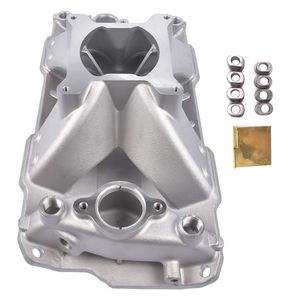 Collettore di Aspirazione in Alluminio Monoplano Personalizzato per Chevy Small Block SBC 350 400 3000 7500 1957-1995, Compatibile con A1 135i - Product Image 6