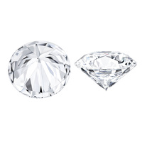 Piedras Sueltas de Diamante Cultivado en Laboratorio, Color DEF, Claridad VVS, Corte Redondo, CVD, de 0.7-3mm, Piedras Pequeñas para Engaste en Joyería