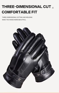 Best Design Full-Finger Racing Leather <b>Gloves</b> New Arrival Sports Cycling Gear UV Protected Outdoor Driving <b>Gloves</b> <b>Touchscreen</b> - Product Image 6