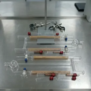 Appareil d'électrolyse Hoffman en verre borosilicate MAYALAB avec robinets d'arrêt, capacité de 50 ml, équipement de laboratoire de Haryana - Product Image 3