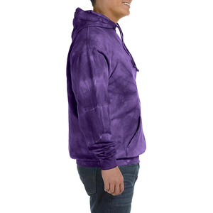 Sweat-shirt à capuche unisexe tie-dye en molleton de coton épais, personnalisable avec logo, pour le streetwear et les tenues décontractées (vente en gros) - Product Image 3
