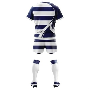 Uniforme de rugby OEM 100% polyester antibactérien, séchage rapide, textile premium, vêtements de sport durables pour les compétitions - Product Image 2