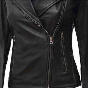 Chaqueta de cuero para mujer con marca personalizada disponible, ropa exterior de primera calidad diseñada para la moda y la comodidad. - Product Image 5