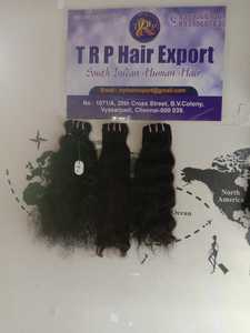 Extensions de cheveux TRP 100% naturels Remy ondulés de 12 pouces, noirs, vierges, de temple indien, de haute qualité, pour tissage et tressage, double trame, permanent - Product Image 5