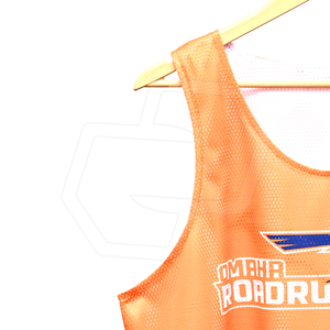 Wholesale Track Field Singlet <b>Orange</b> Mesh <b>Tank</b> <b>Top</b> Breathable Polyester Unisex Adult Running Athletic Sports Team Uniform Jersey - Product Image 3