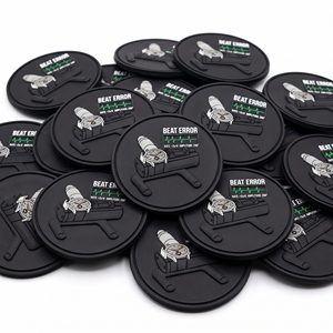 Fournisseur en gros de patchs ronds en PVC et caoutchouc, badges personnalisés à boucle auto-agrippante avec design de boîte pour anneau de cardan - Product Image 2
