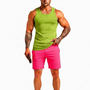 Camiseta sin mangas recién llegada para hombre, ajuste perfecto, ecológica, de alta calidad, pantalones cortos y camiseta sin mangas para hombre - Product Image 1
